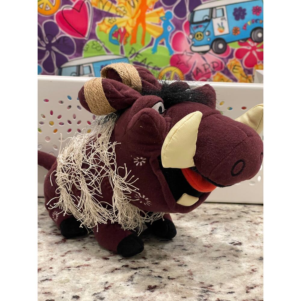 Disney the Lion King Pumba Boar 10" Plush Broadway Musical Stuffed Animal
